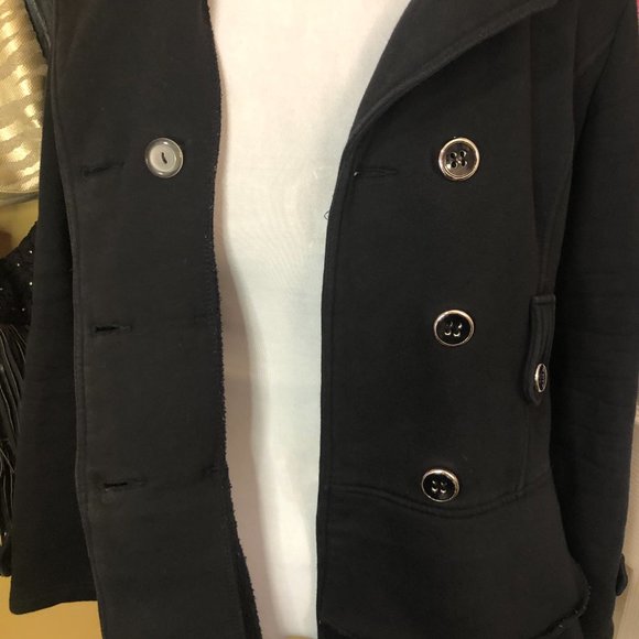 Maurice's Black Pea Coat - Picture 8 of 11